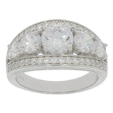 Sterling Silver Semi Mount Ring Setting Round RD 7x7mm - Syzjewelry